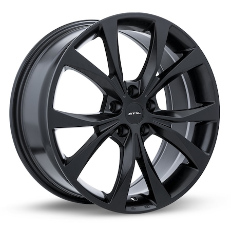 Alloy Wheel, Flint 20x8.5 5x108 ET40 CB63.4 Satin Black